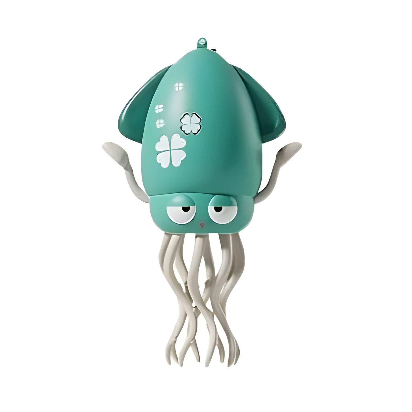 Інтерактивна іграшка Tummy Time Octopus Smar Восьминіг кальмар танцюючий музичний на акумуляторі Зелений (4eb92840)