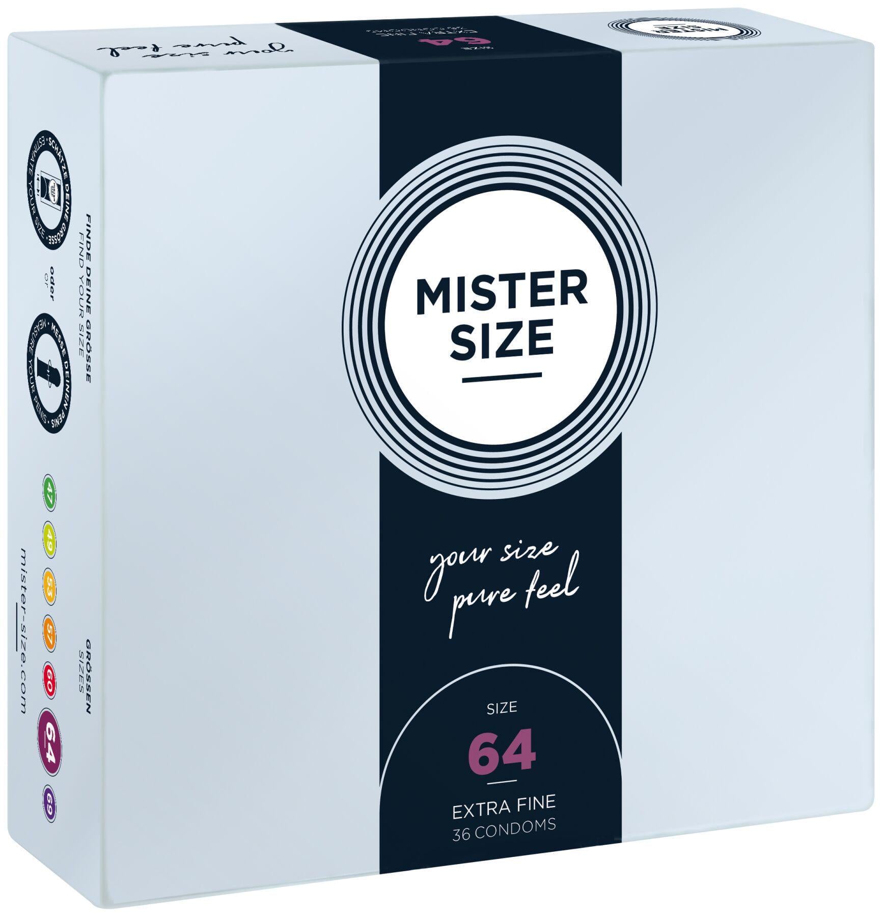 Презервативи Mister Size pure feel 64 товщина 0,05 мм 36 шт. (BL8054)