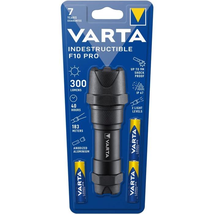 Фонарь Varta Indestructible F10 Pro Черный (927082) - фото 2 Фонарь Varta Indestructible F10 Pro Черный (927082) - фото 2