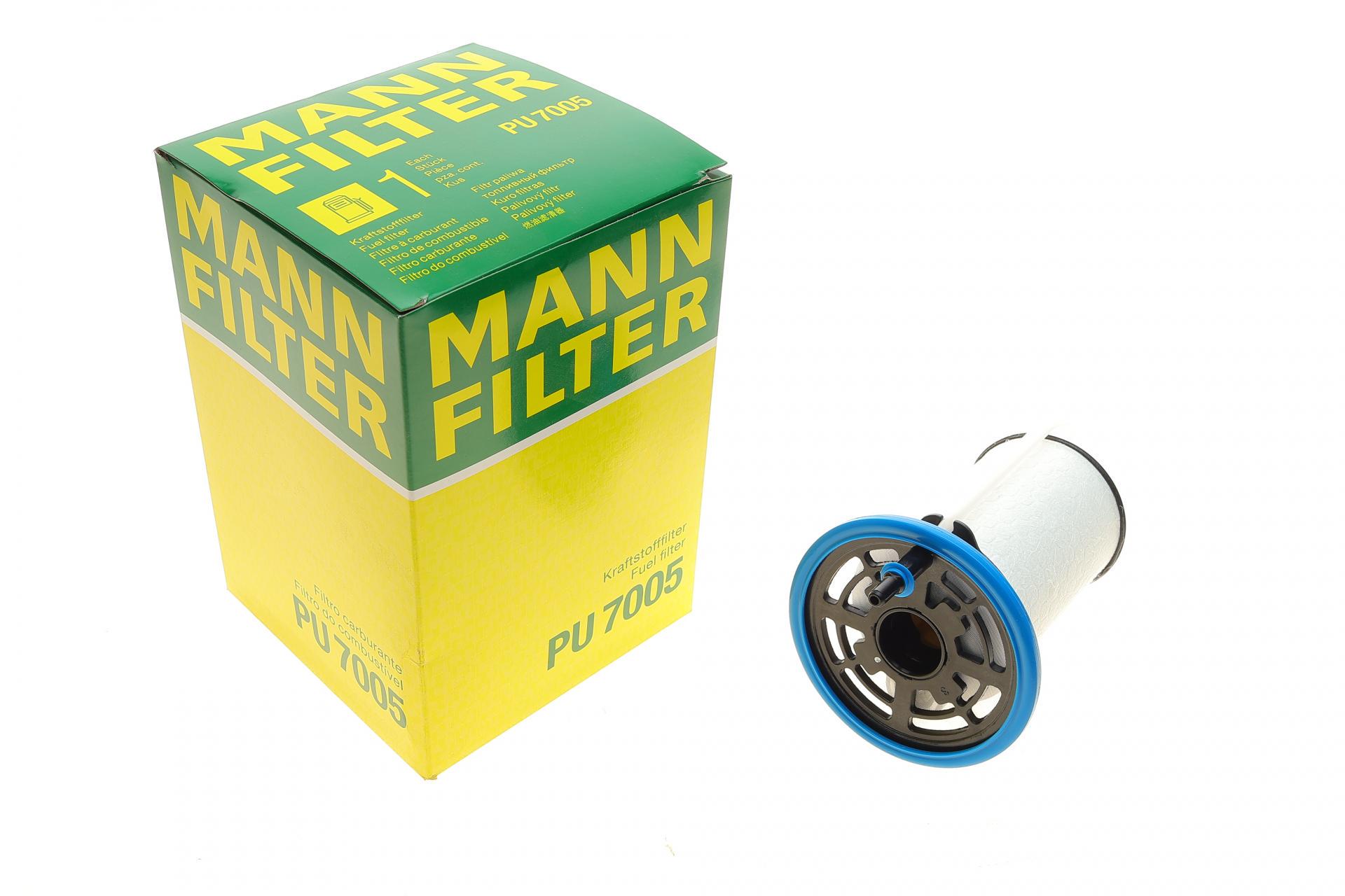 Фильтр топливный Mann-Filter для Fiat Doblo 1,3-2,0JTD 11- (PU 7005)