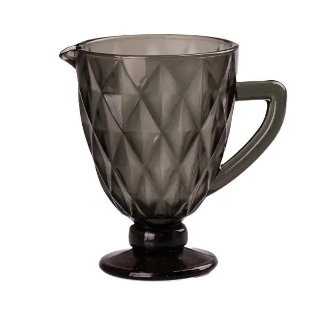 Кувшин для напитков TS Kitchen HP038G из толстого стекла фигурный/граненый 1 л Серый (HP038G)