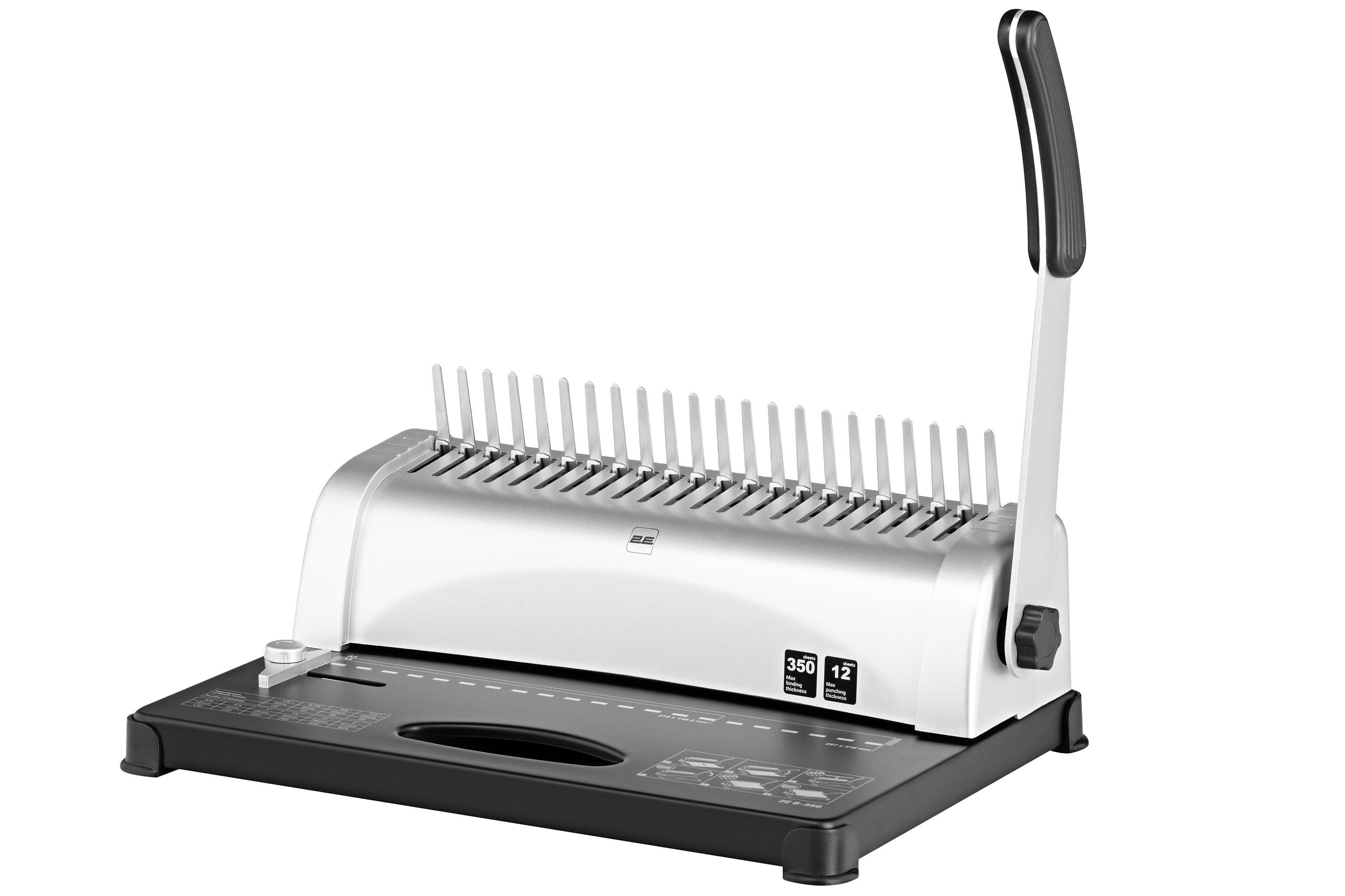 Переплетитель 2E B-350 21 нож 21 отверстие для пластиковых пружин 350 листов (2E-B-350)