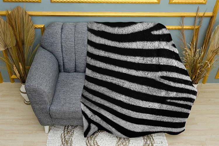 Плед Pattern Zebra плюш однослойный 135х150 см (114037) Плед Pattern Zebra плюш однослойный 135х150 см (114037)