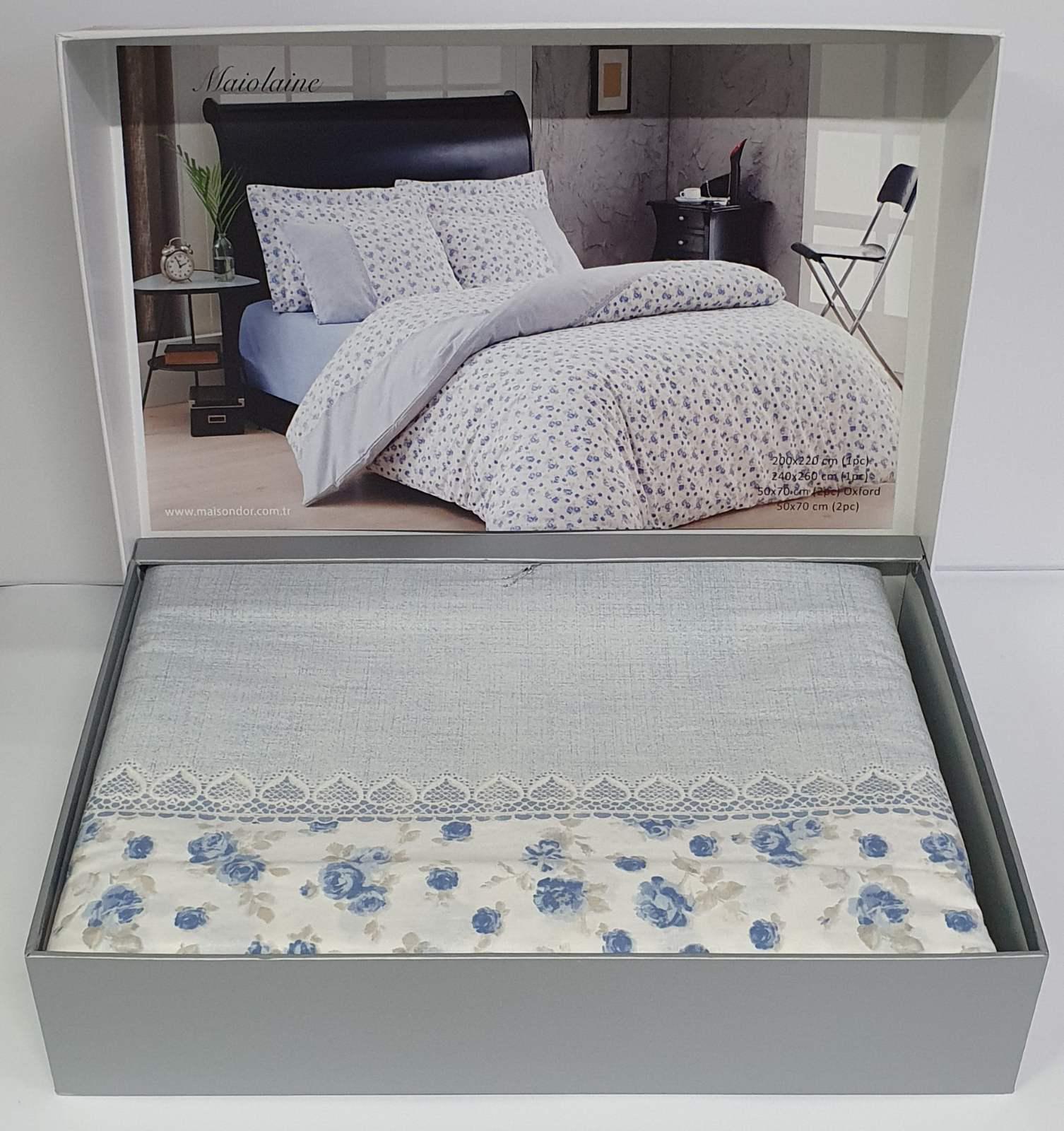 Комплект постельного белья Maison D'or Ранфорс Maiolaine 200х220 Blue (CN5961)