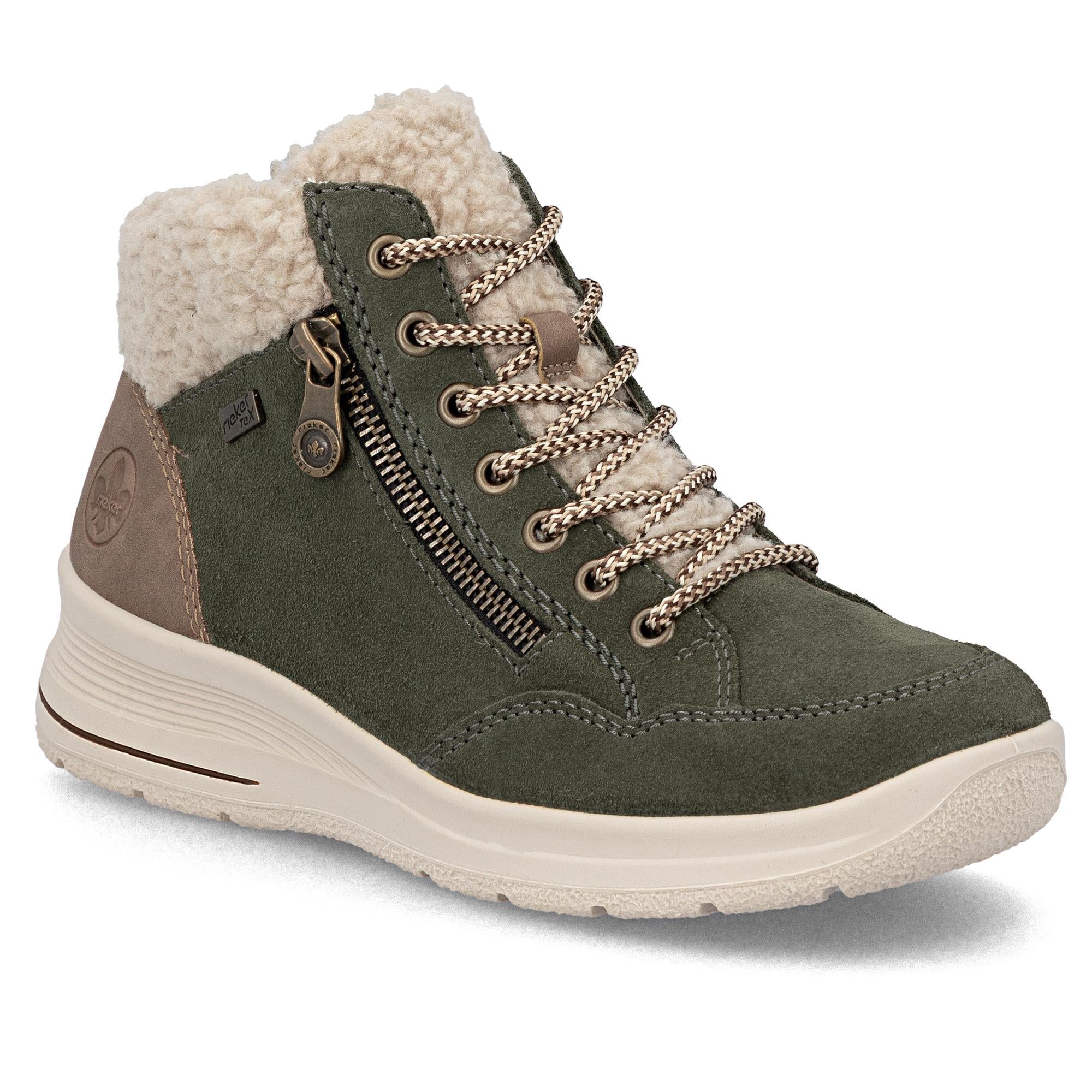 Ботинки женские зимние RIEKER повседневные р. 41 Зеленый (013897-41)