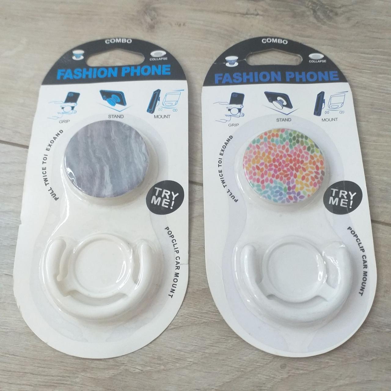 Попсокет держатель Fashion для 3D Combo 2 шт./1 уп. Белый (KG-10551) Попсокет держатель Fashion для 3D Combo 2 шт./1 уп. Белый (KG-10551)