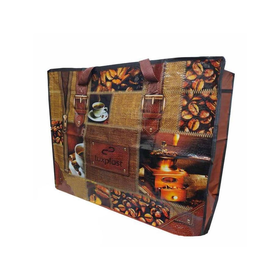 Сумка хозяйственная Альфа №4 Кофе 54х43х29 см 7 шт. (6452)