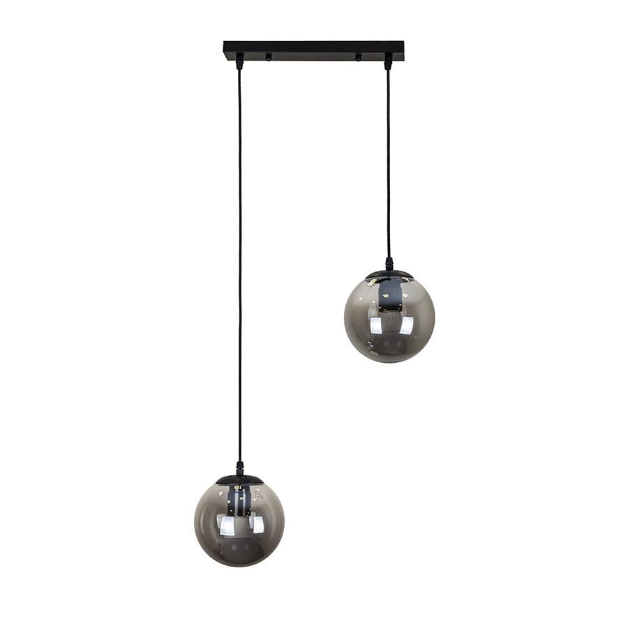 Подвесной светильник на 2 плафона удлиненный 756PR150F-2 BK/BK 350 Черный