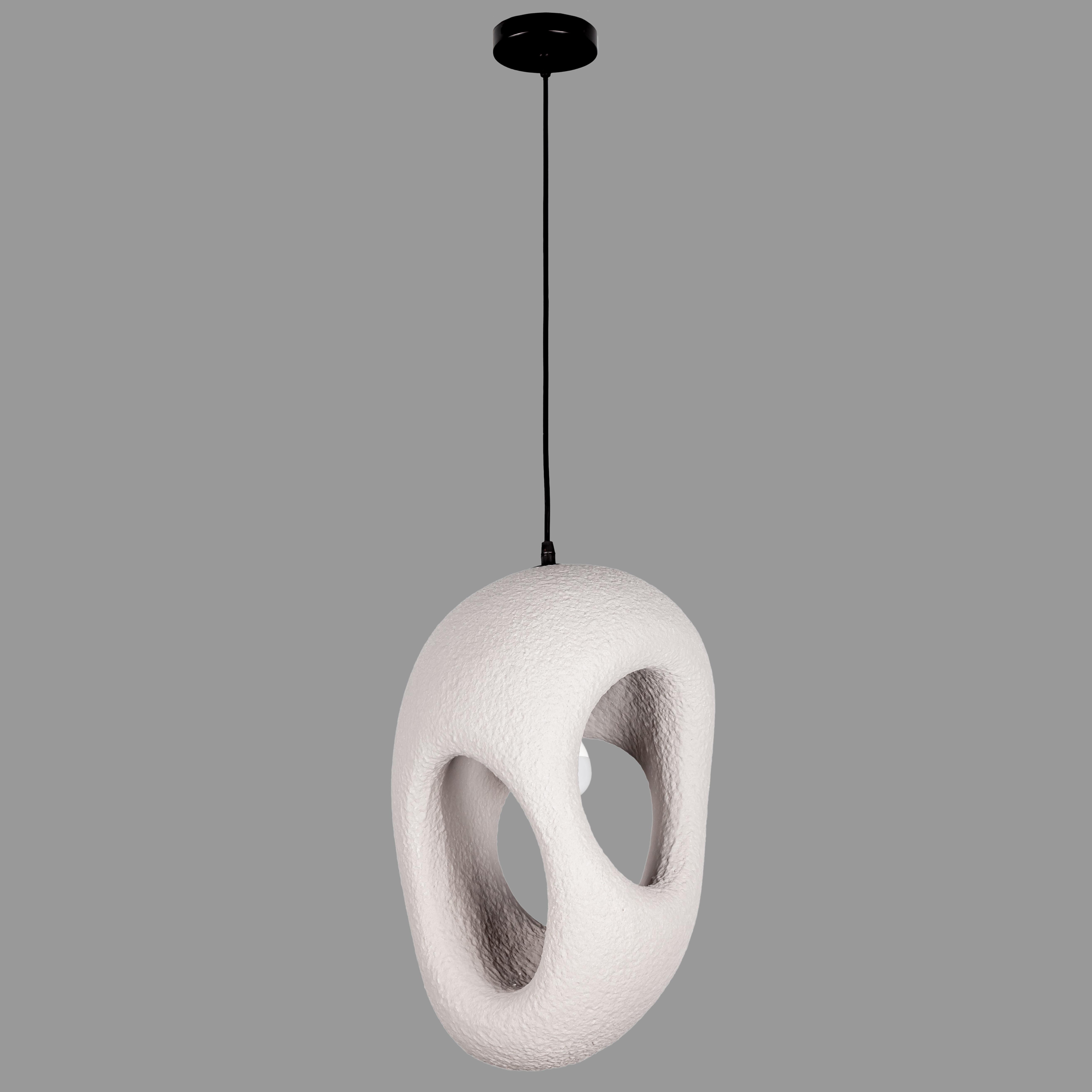 Люстра гипсовая Кокон Wabi-Sabi 27х43 см (909-XL3587 (270) GREY)
