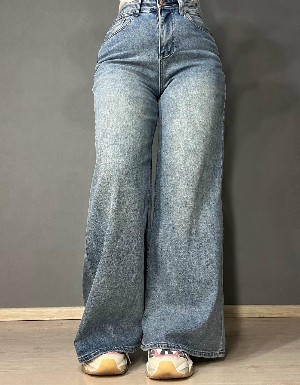 Джинсы женские Allure 6701 клеш р. 31 Синий (26675087)