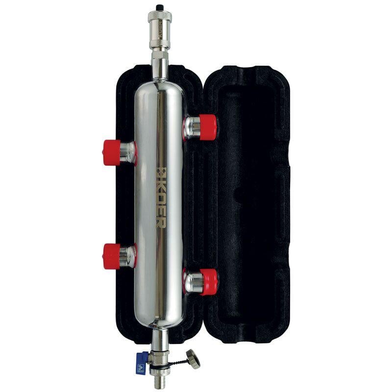 Гидрострелка Koer KR.S1031 2/2 с воздухоотводом и дренажным краном 1" НР SUS304 (KR2958)