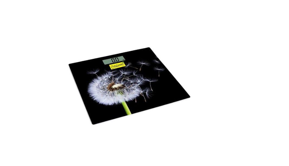 Весы электронные для пола Maestro одуванчика со стеклянной платформой для взвешивания до 150 кг (MR-1828)