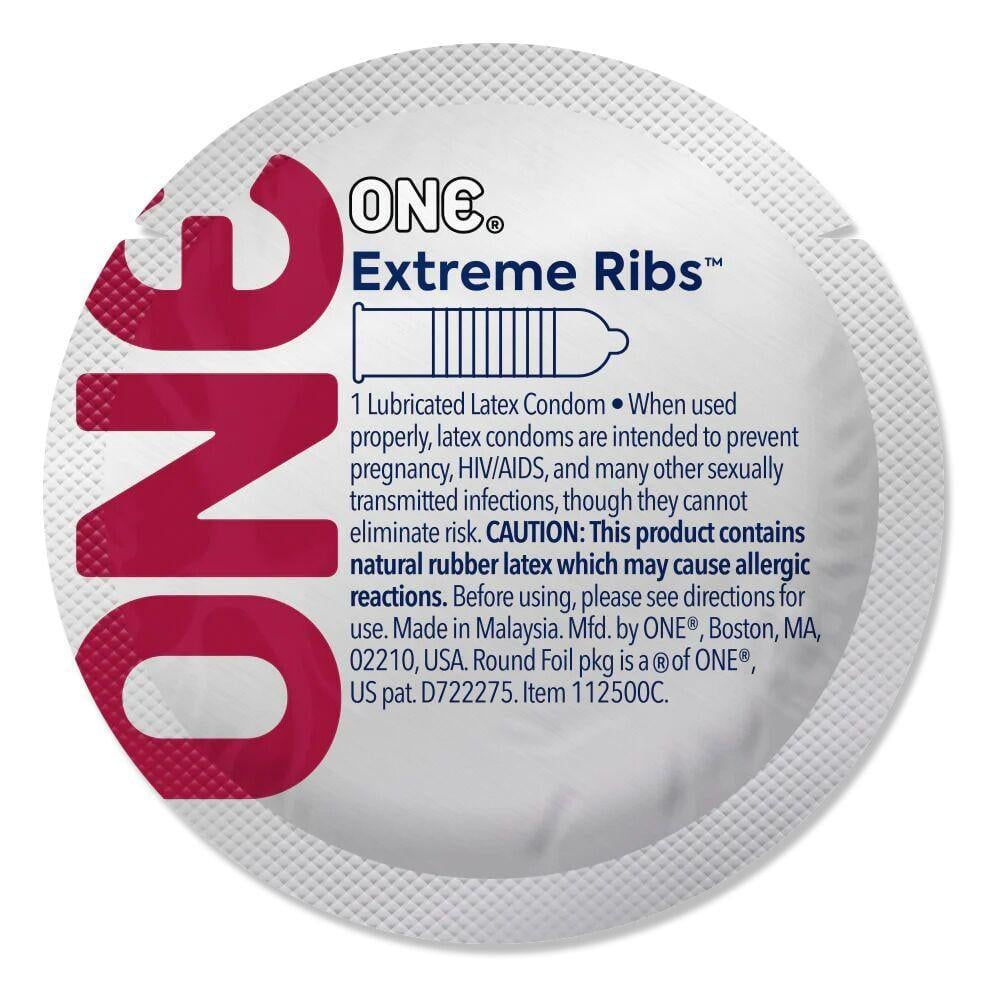Набор рельефных презервативов ONE Extreme Ribs 5 шт. (ON220577)