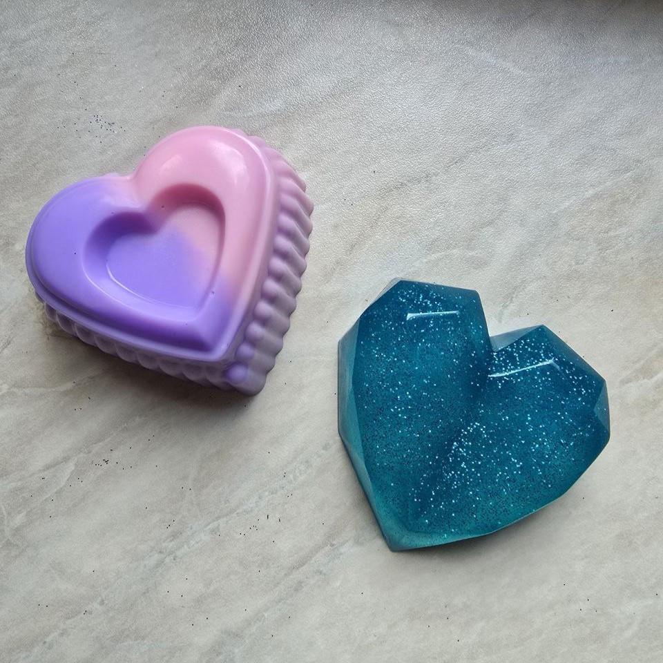 Набор для мыловарения Мастер Класс по мыловарению в коробке Сердца (2797308918)