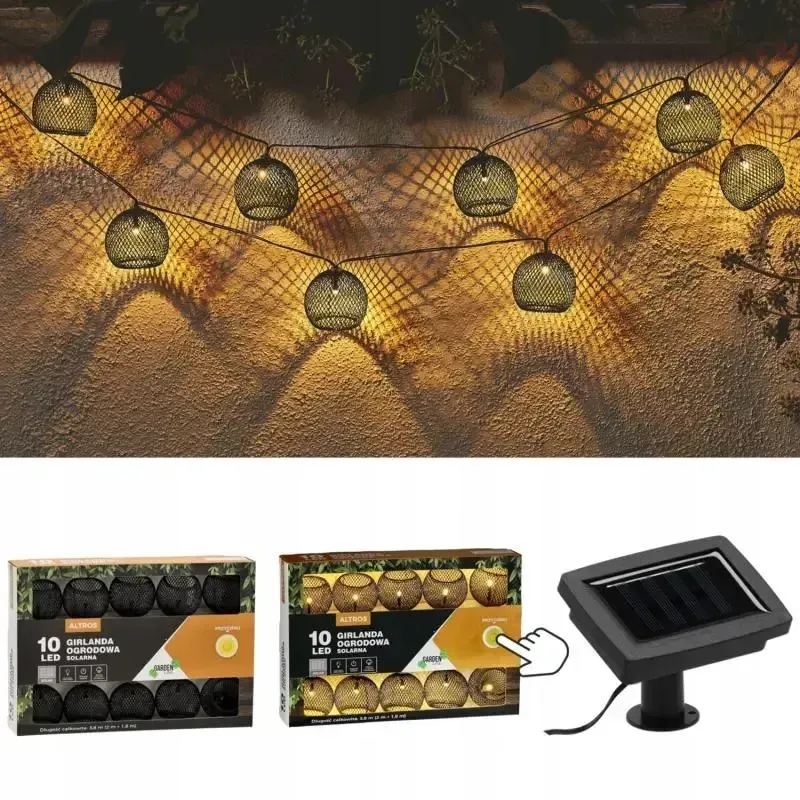 Гирлянда уличная на солнечной батарее Garden Line SOL3651 3,8 м 10 LED - фото 3 Гирлянда уличная на солнечной батарее Garden Line SOL3651 3,8 м 10 LED - фото 3