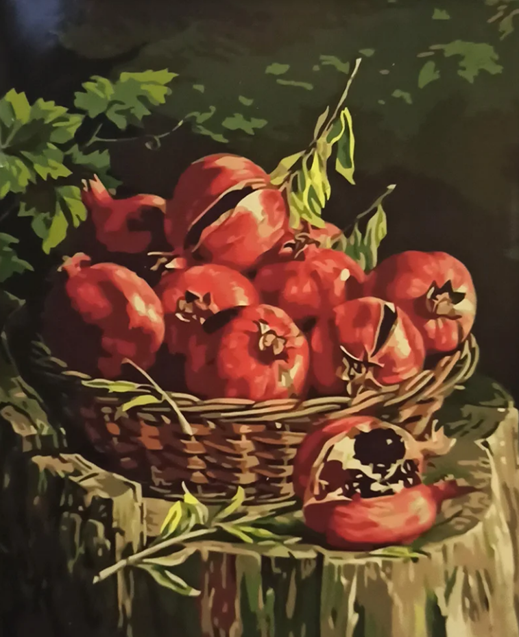 Картина по номерам Strateg Сбор граната 40x50 см (GS029)