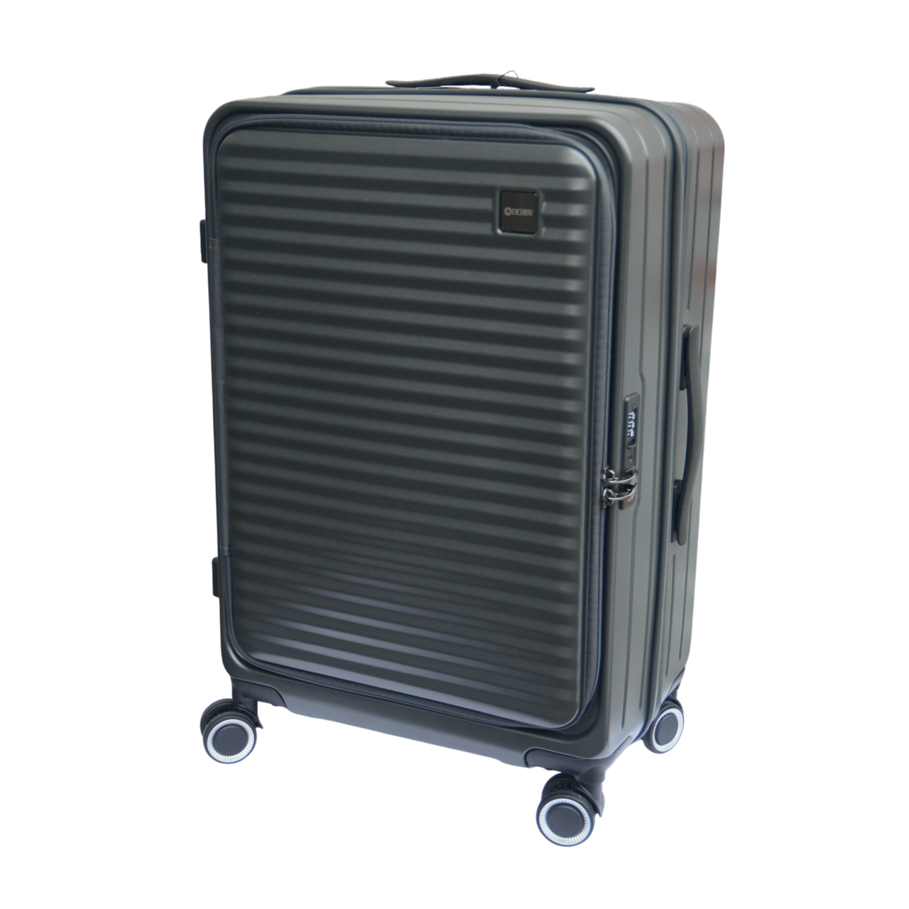 Чемодан с расширением Derby 092401/28 замок TSA на 4 колесах L 100-120 л Серый (2447983463) Чемодан с расширением Derby 092401/28 замок TSA на 4 колесах L 100-120 л Серый (2447983463)