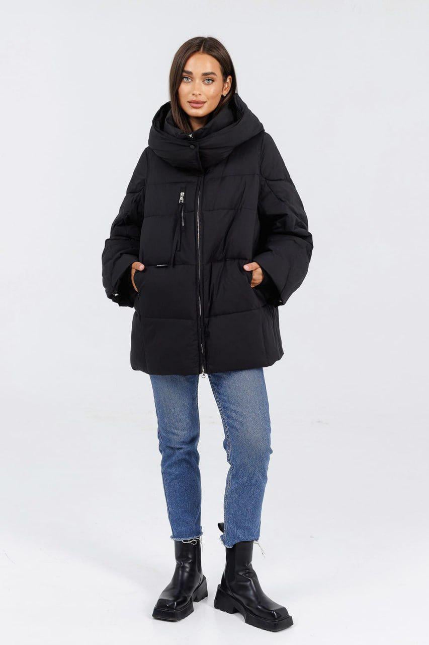 Куртка-зефірка 7207b XXL Чорний Куртка-зефірка 7207b XXL Чорний