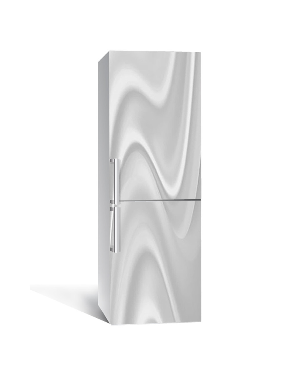 Наклейка 3D на холодильник Zatarga Разводы виниловая 650х2000 мм Белый (1323460754) Наклейка 3D на холодильник Zatarga Разводы виниловая 650х2000 мм Белый (1323460754)