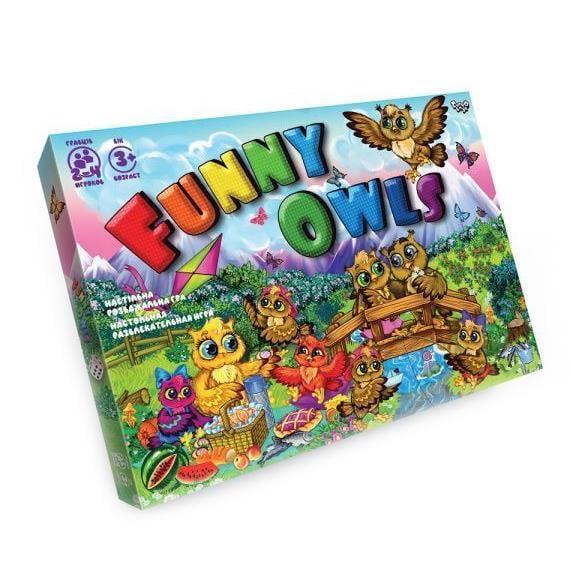 Настільна гра Danko Toys Funny Owls Різнокольоровий (SR-113-N-486)