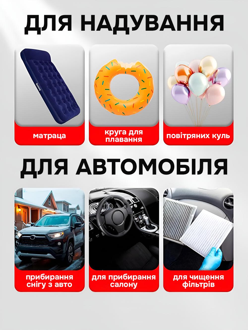 Пилосос ручний Yan YI ST-6631 бездротовий 4в1 з функцією видування Чорний (4a27a73d) - фото 9