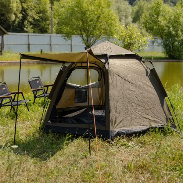 Намет туристичний тримісний вітрозахисний з автоматичним каркасом та сумкою 240х210х130 см Хакі (147-107-LU-020 ) - фото 13 Намет туристичний тримісний вітрозахисний з автоматичним каркасом та сумкою 240х210х130 см Хакі (147-107-LU-020 ) - фото 13