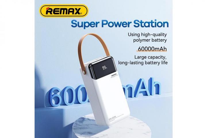 Повербанк Remax RPP-565 Quick Charge с быстрой зарядкой 22,5W 60000 mAh Белый - фото 8