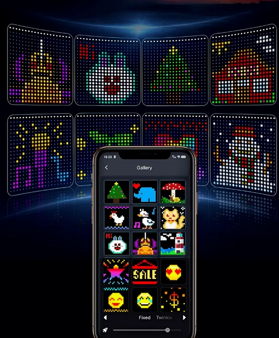 Гірлянда смарт штора керування зі смартфону 2х2 м - фото 2 Гірлянда смарт штора керування зі смартфону 2х2 м - фото 2