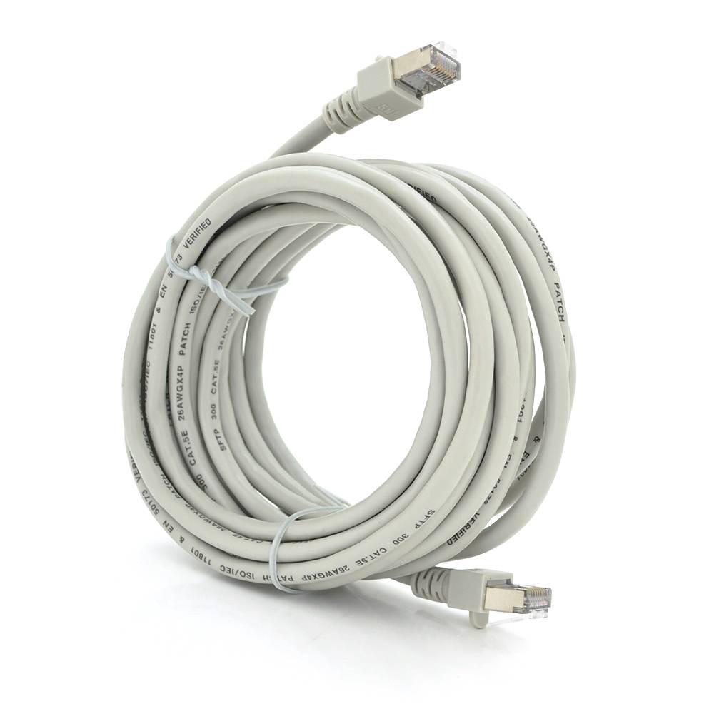 Патч-корд литий Ritar FTP RJ45 Cat,5e 5 м Cu мідь Q200 Сірий