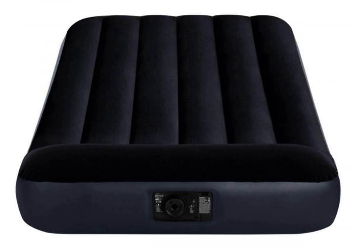 Надувний матрац Intex Twin Pillow Rest односпальний з насосом 99х191х25 см (64146)