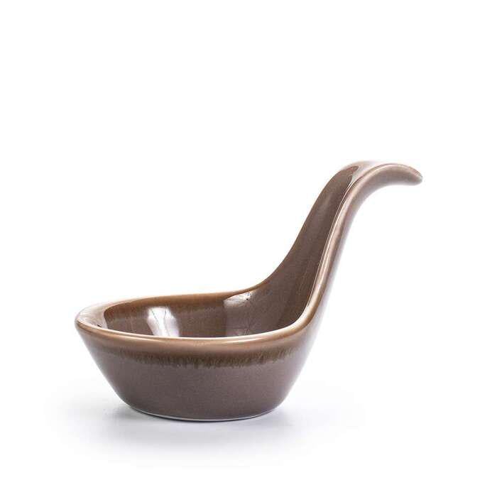 Соусник и ложка для презентации Ariane Miniature 9,6 х5, 9/6х2, 3 см 25 мл splash Beige (AMNARN257101017)