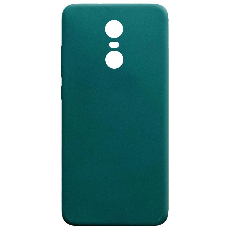 Протиударний Силіконовий Чохол Candy для Xiaomi Redmi 5 Plus / Redmi Note 5 (SC) Зелений / Forest green