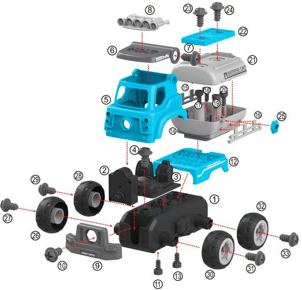 Конструктор Diy Spatial Creativity Цистерна LM8053-SZ-1 (CJ-1379195) - фото 2