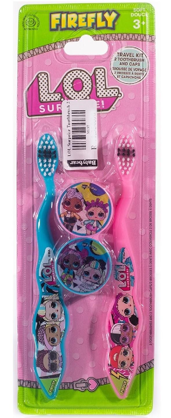 Зубная щетка Firefly LOL Toothbrush 3+ футляр 2 шт. (E-00371)