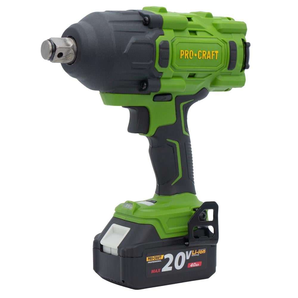 Гайковерт аккумуляторный ударный ProCraft PWA82 3/4" 1600 Нм 1 аккумулятор 20/4 Ач и зарядное/кейс Гайковерт аккумуляторный ударный ProCraft PWA82 3/4" 1600 Нм 1 аккумулятор 20/4 Ач и зарядное/кейс
