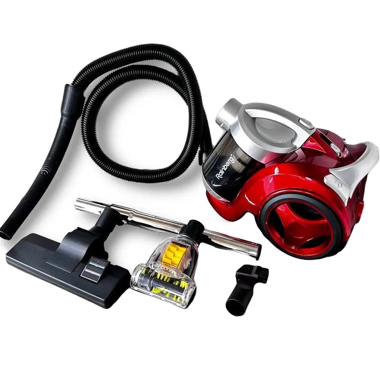 Пилосос контейнерний Rainberg RB-655TB з турбощіткою 2500 W 3,5 л Red (3_04538) - фото 7 Пилосос контейнерний Rainberg RB-655TB з турбощіткою 2500 W 3,5 л Red (3_04538) - фото 7