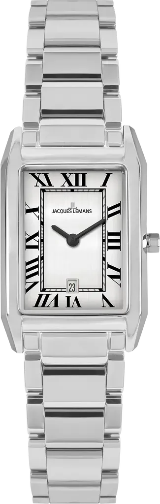 Наручные часы женские Jacques Lemans Classic 1-2189.1M со стальным корпусом WR 50 м и серебристым циферблатом Наручные часы женские Jacques Lemans Classic 1-2189.1M со стальным корпусом WR 50 м и серебристым циферблатом