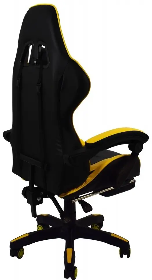 Крісло геймерське Bonro B-810 з підставкою для ніг Жовтий (42300046) - фото 7 Крісло геймерське Bonro B-810 з підставкою для ніг Жовтий (42300046) - фото 7