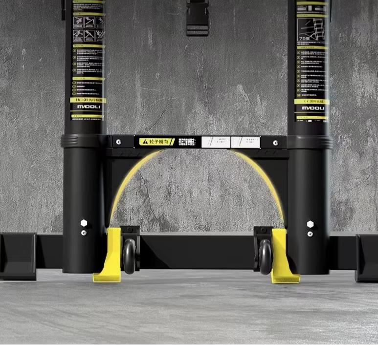 Драбина професійна телескопічна подвійна багатофункціональна 6 сходинок 2,5+2,5 м - фото 4 Драбина професійна телескопічна подвійна багатофункціональна 6 сходинок 2,5+2,5 м - фото 4