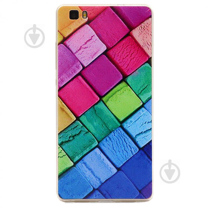 Чехол с рисунком Printed Silicone для Huawei P8 Lite 2016 Кубики (hub_UTuq33498)