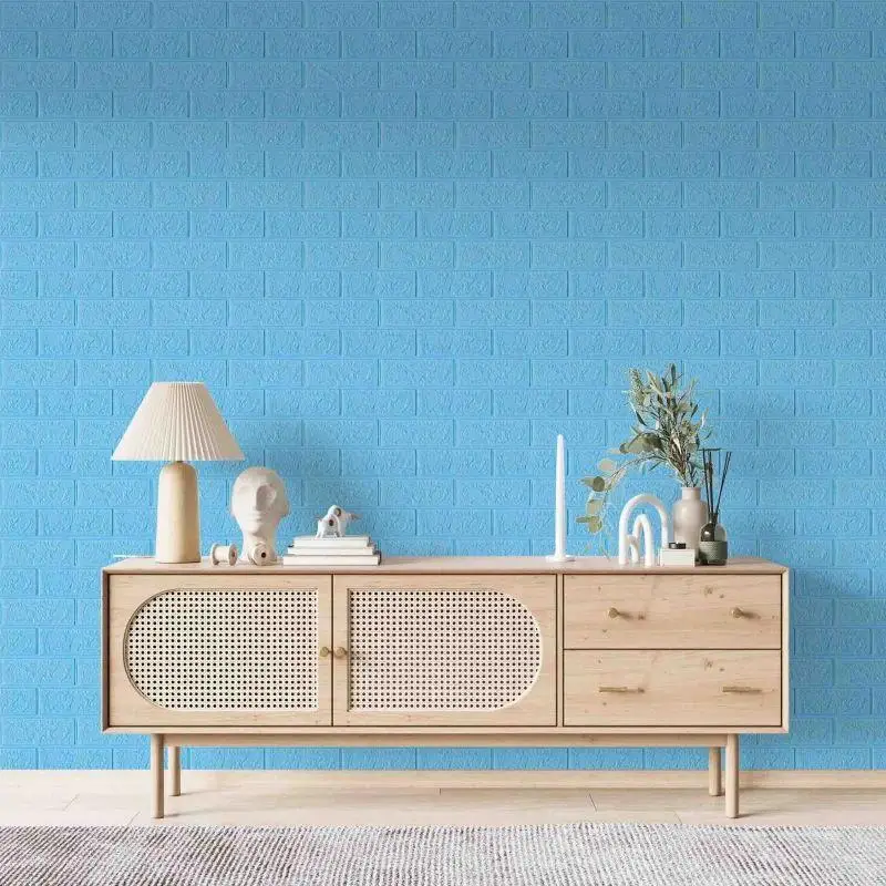 3D-панель декоративна самоклеюча під цеглу 700x770x3 мм Бірюза (BN3-025) - фото 5