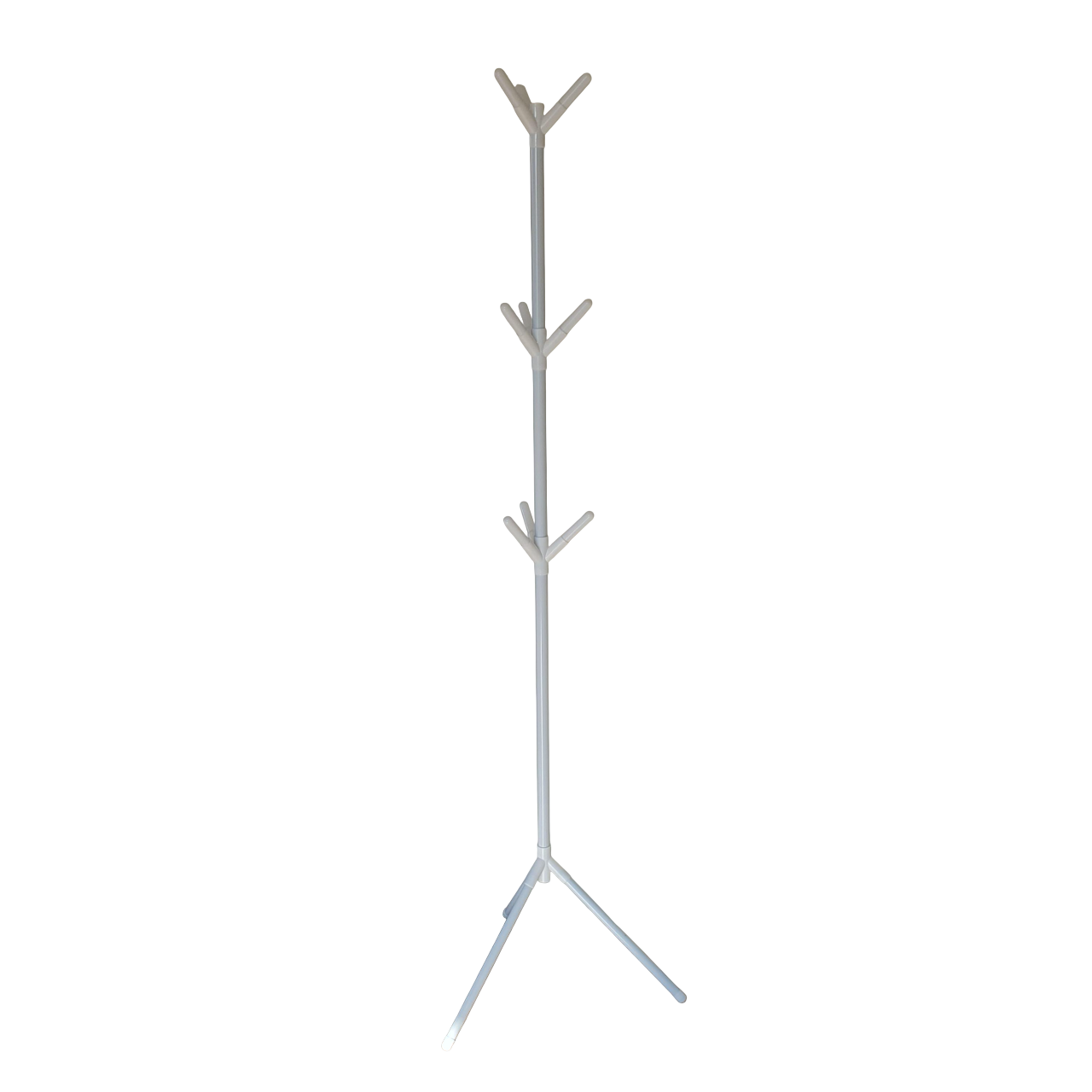 Вешалка для одежды COAT Rack на 9 крючков металлическая Белый (YX9104)