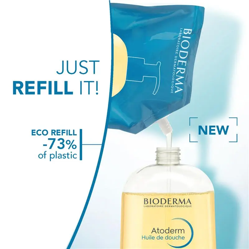 Масло для душа Bioderma Atoderm Eco-Refill сменная упаковка 1 л (3701129807330) - фото 2 Масло для душа Bioderma Atoderm Eco-Refill сменная упаковка 1 л (3701129807330) - фото 2