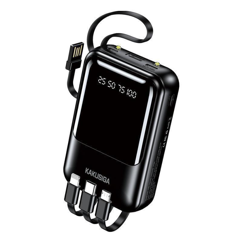Повербанк Kakusiga KSC-1095 10000 mAh USB/Micro/USB-C/2A Черный