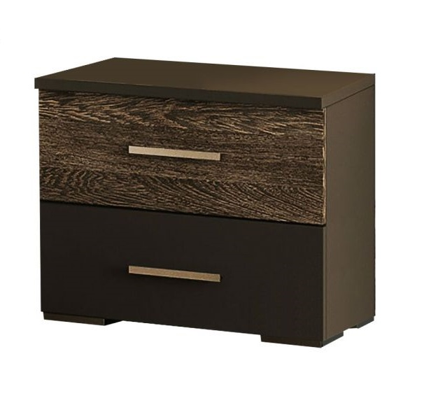 Тумба прикроватная Світ Меблів Лилея Новая ДСП Антрацит/Дуб/Фрегат Тумба прикроватная Світ Меблів Лилея Новая ДСП Антрацит/Дуб/Фрегат