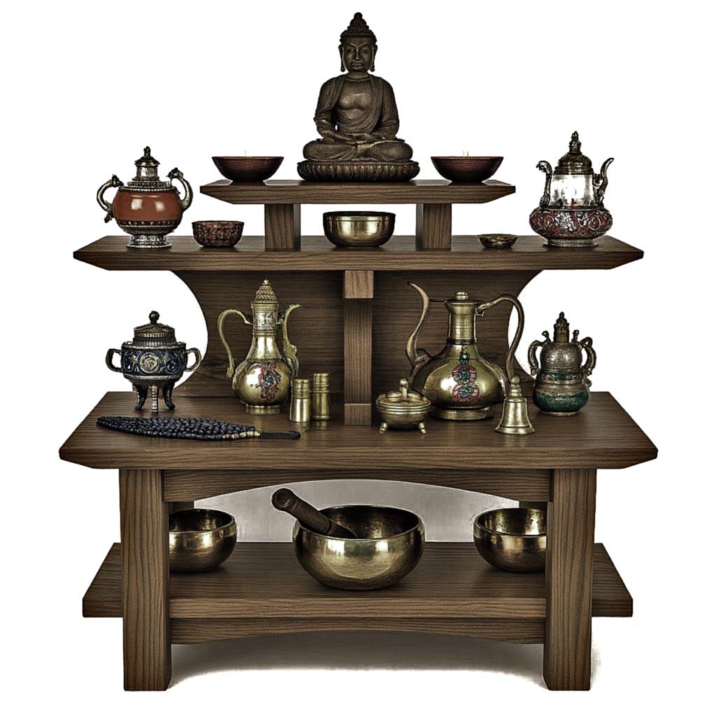 Алтарь для медитации из дерева Шейма Палисандр (ЛАТ-007702)