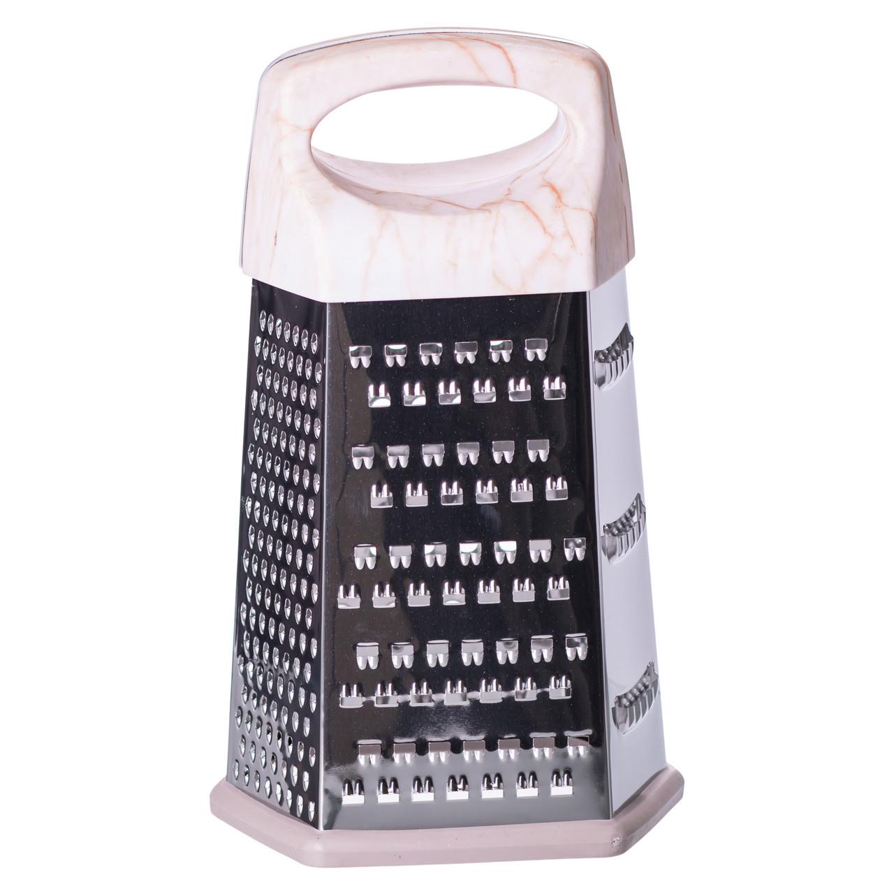 Терка шестигранная ручная для овощей и фруктов 14х12х24 см HP-8-7 (A-034736) - фото 4 Терка шестигранная ручная для овощей и фруктов 14х12х24 см HP-8-7 (A-034736) - фото 4