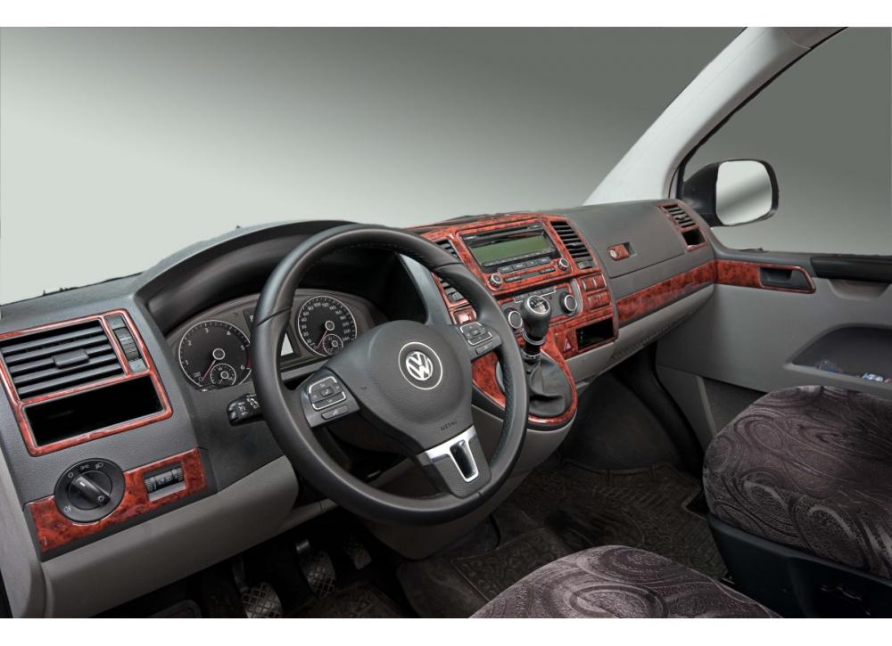 Накладки на панель Дерево Meric для Volkswagen T5 2010-2015 гг. пластик Фактура под дерево