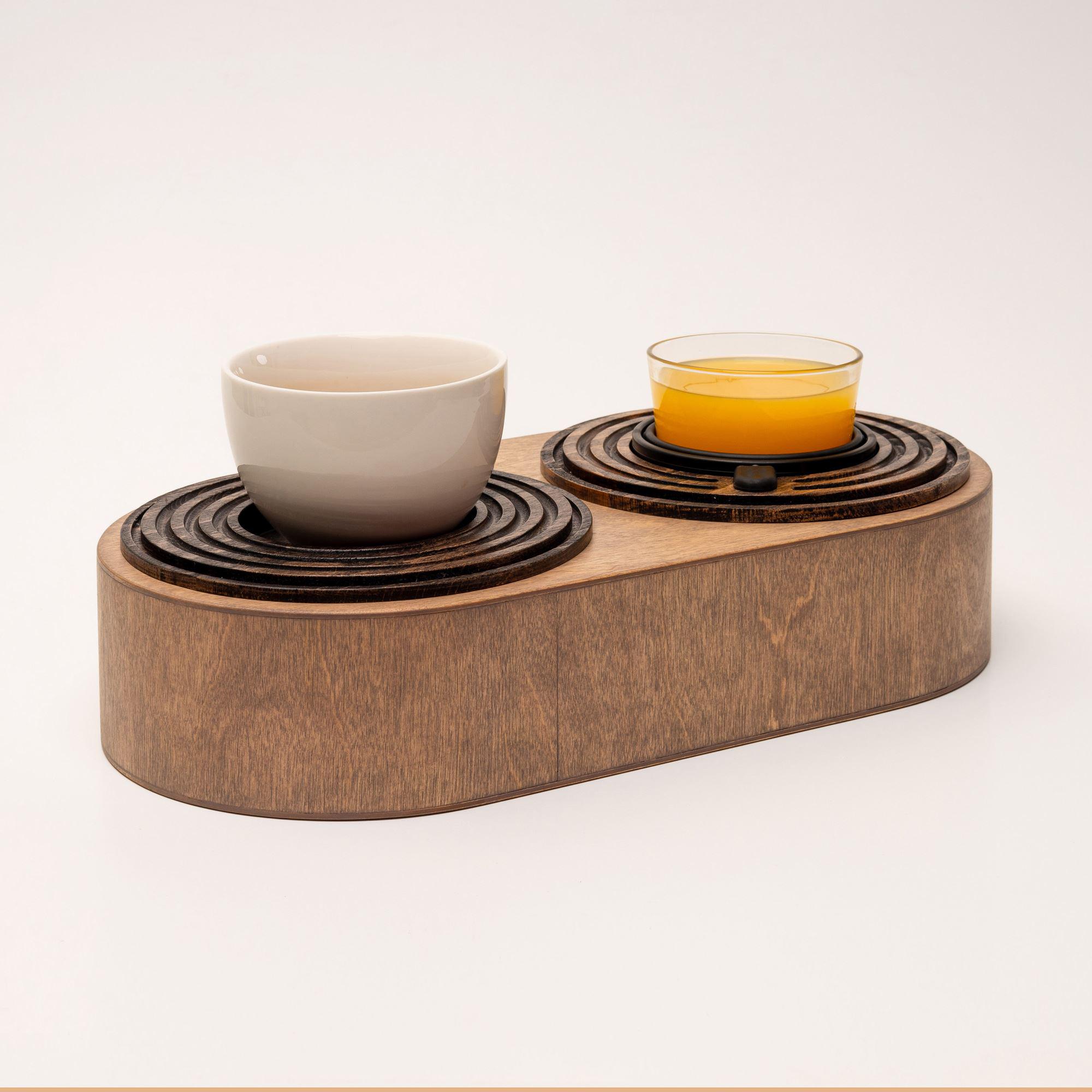 Підставка балансуюча Spillno Oval під келих/пляшку/банку з двосторонньою підставкою для чашки або тарілки (80003) - фото 2