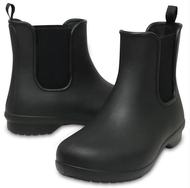 Чоботи жіночі гумові Crocs Women’s Freesail Chelsea Boot р. 40-41 Чорний (9696) Чоботи жіночі гумові Crocs Women’s Freesail Chelsea Boot р. 40-41 Чорний (9696)